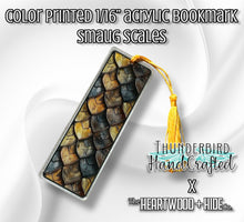 Load image into Gallery viewer, Color Printed 1/16&quot; Acrylic Bookmark - Smaug Scales
